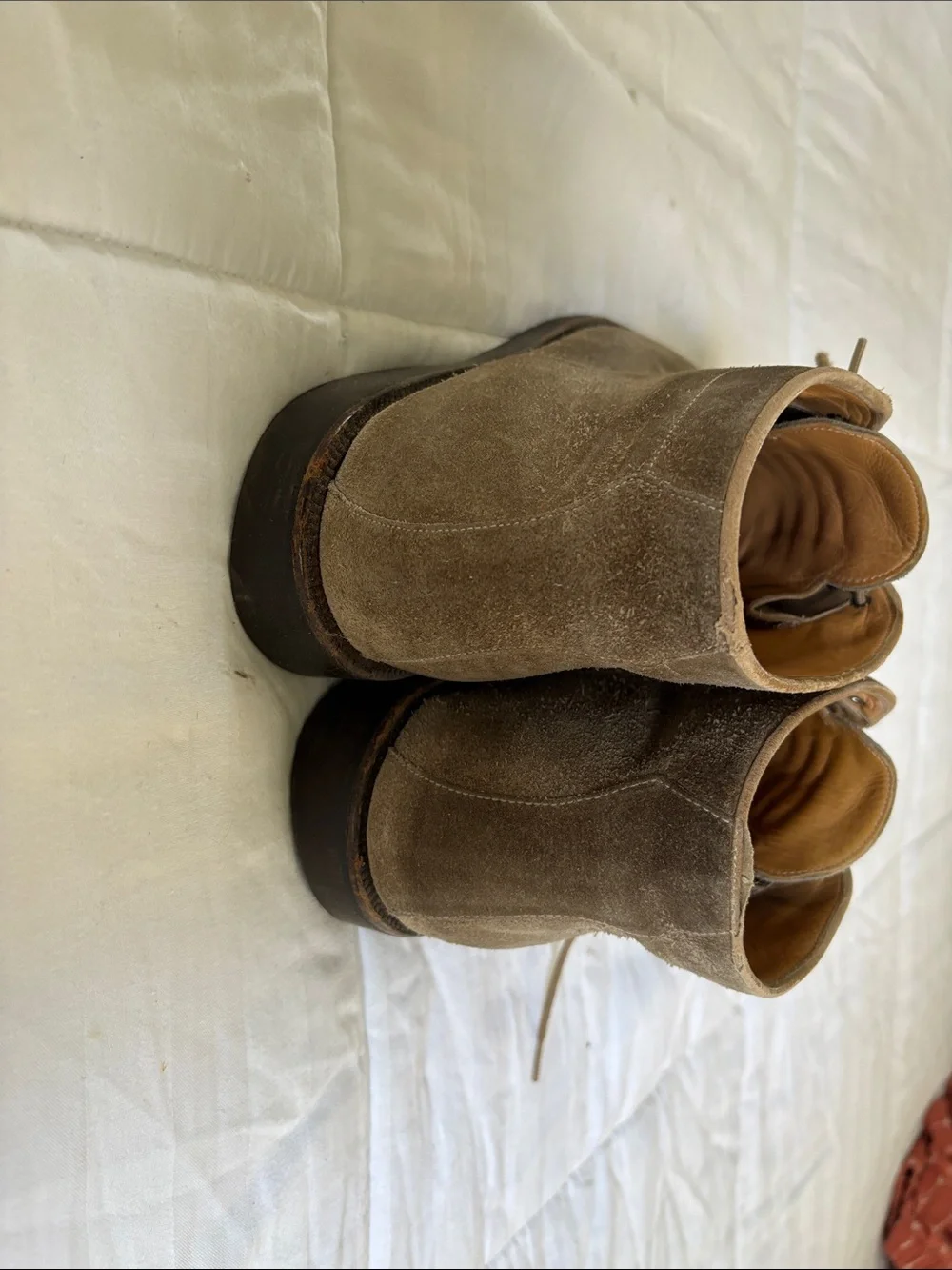 Bruno Magli Men’s Beige Suede Desert Chukka Boots Size 10.5 Made in Italy